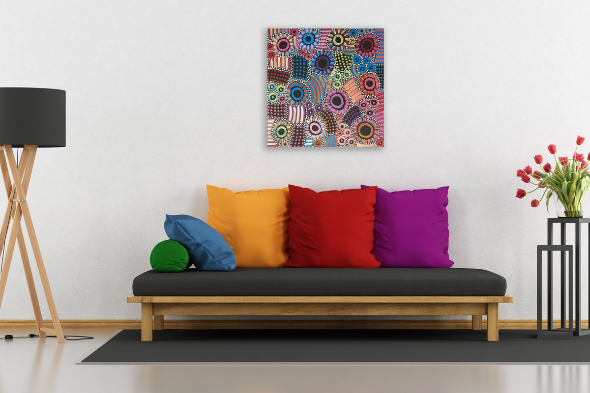 Aboriginal Painting - Yam Seeds Dreaming