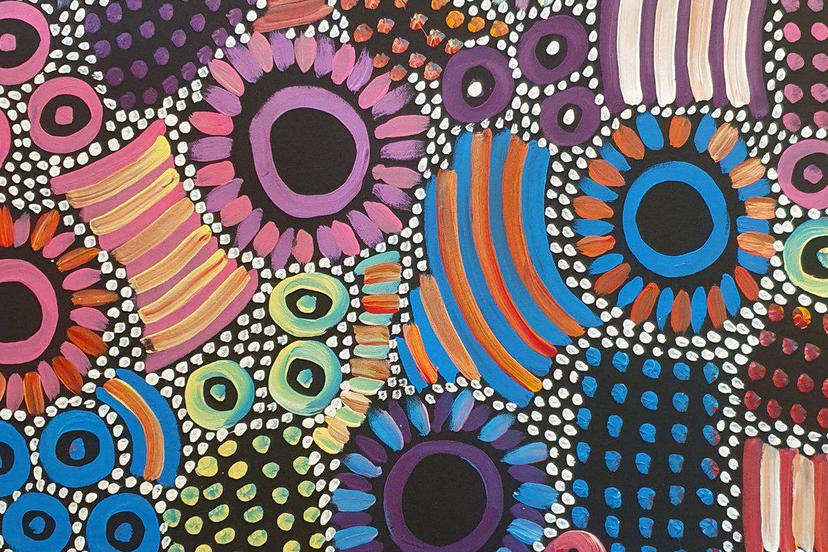 Aboriginal Painting - Yam Seeds Dreaming