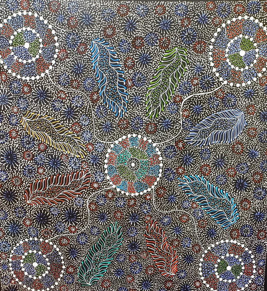 Aboriginal Painting - Bush Medicine ad seeds Dreaming