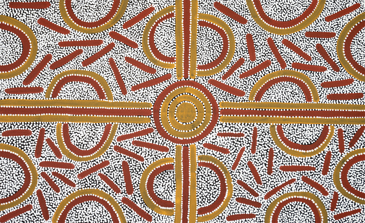 Aboriginal Painting - Ahakeye Bush Plum Dreaming