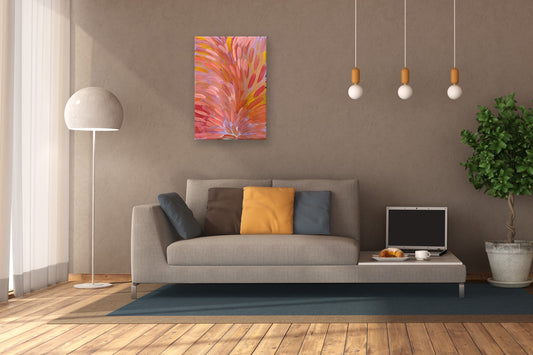Aboriginal Painting - Big Medicine Leaves