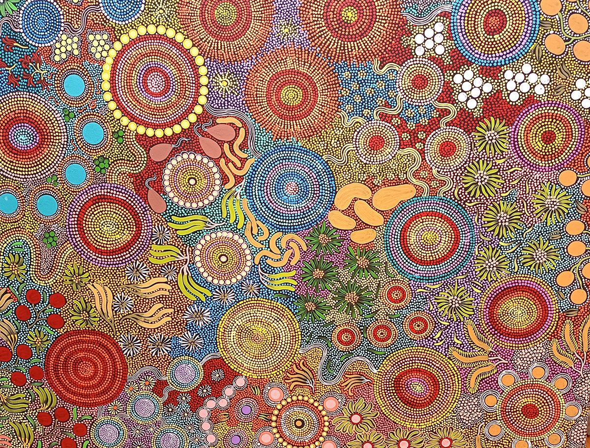 Aboriginal Painting - Budgerigar Dreaming
