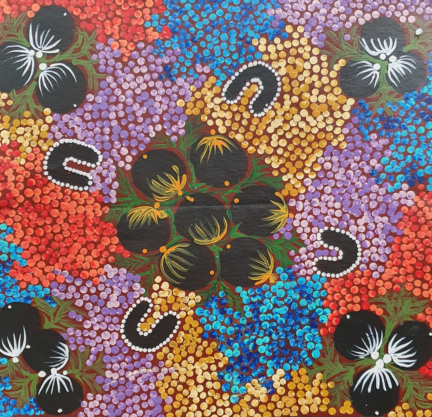 Aboriginal Painting - Women Collecting Bush Tucker