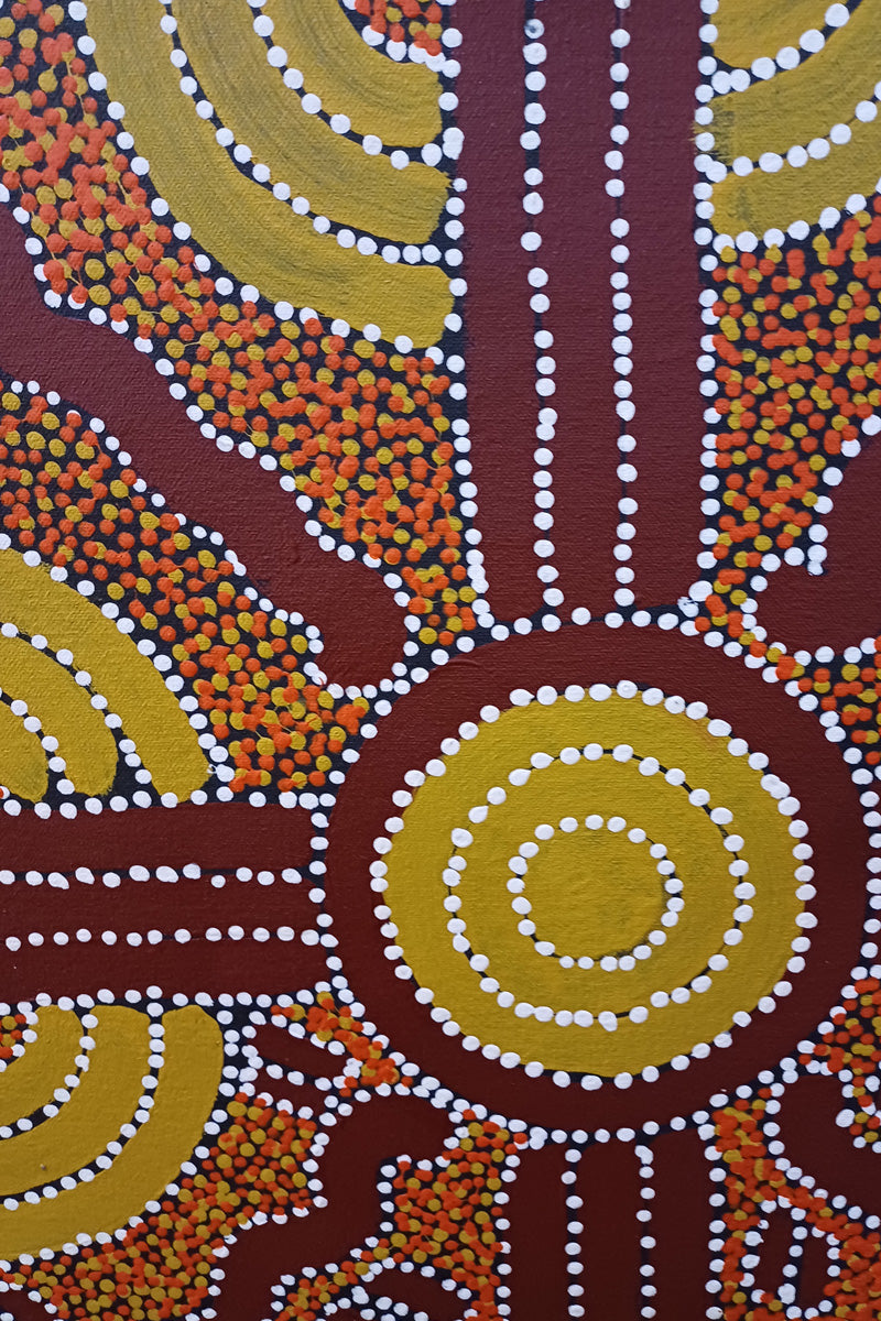 Aboriginal Painting - Campsite Dreaming