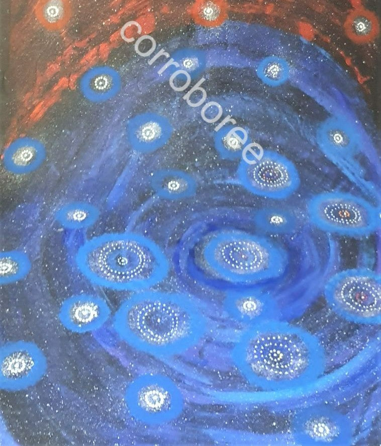 Aboriginal Painting - Star Dreaming (Seven Sisters)