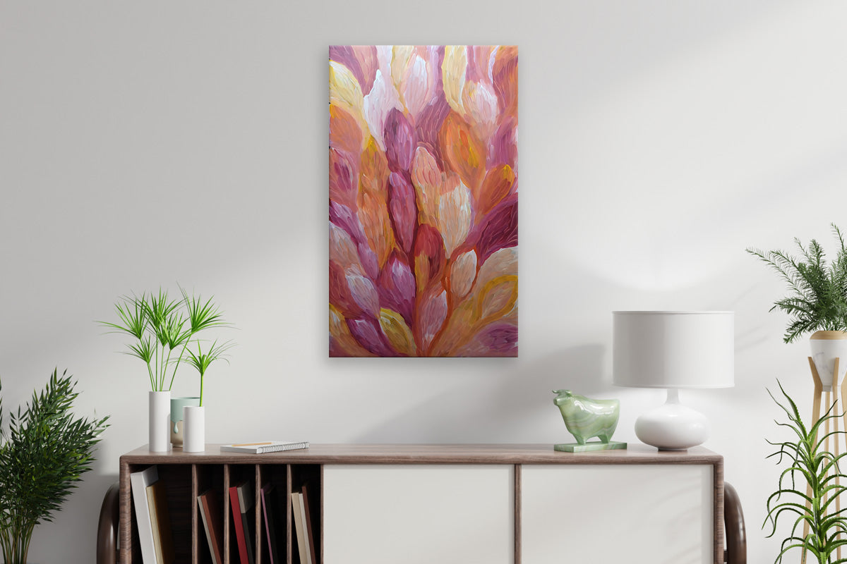 Aboriginal Painting - Big Medicine Leaves