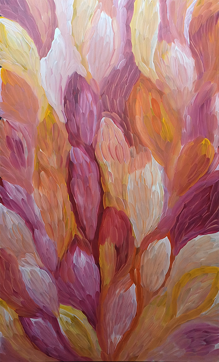 Aboriginal Painting - Big Medicine Leaves