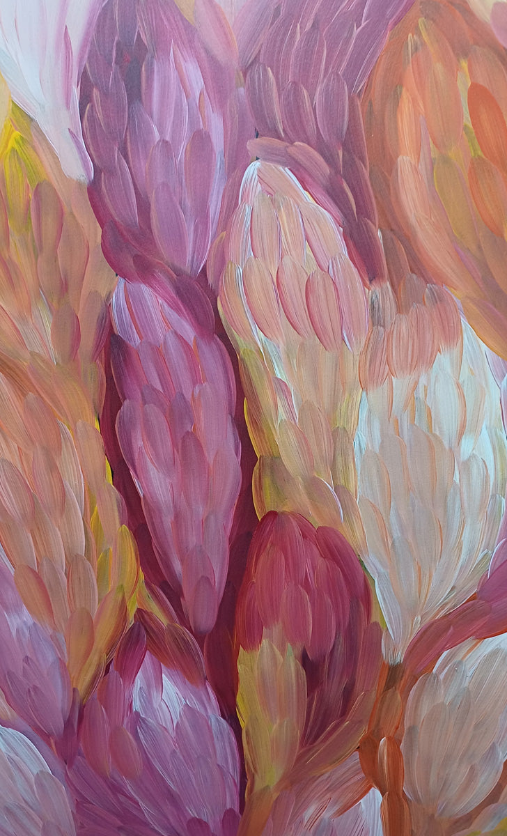 Aboriginal Painting - Big Medicine Leaves