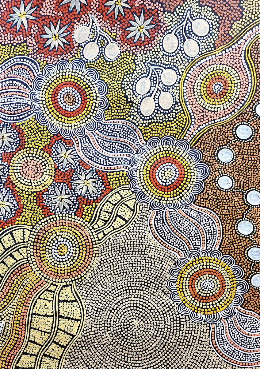 Aboriginal Painting - Budgerigar Dreaming