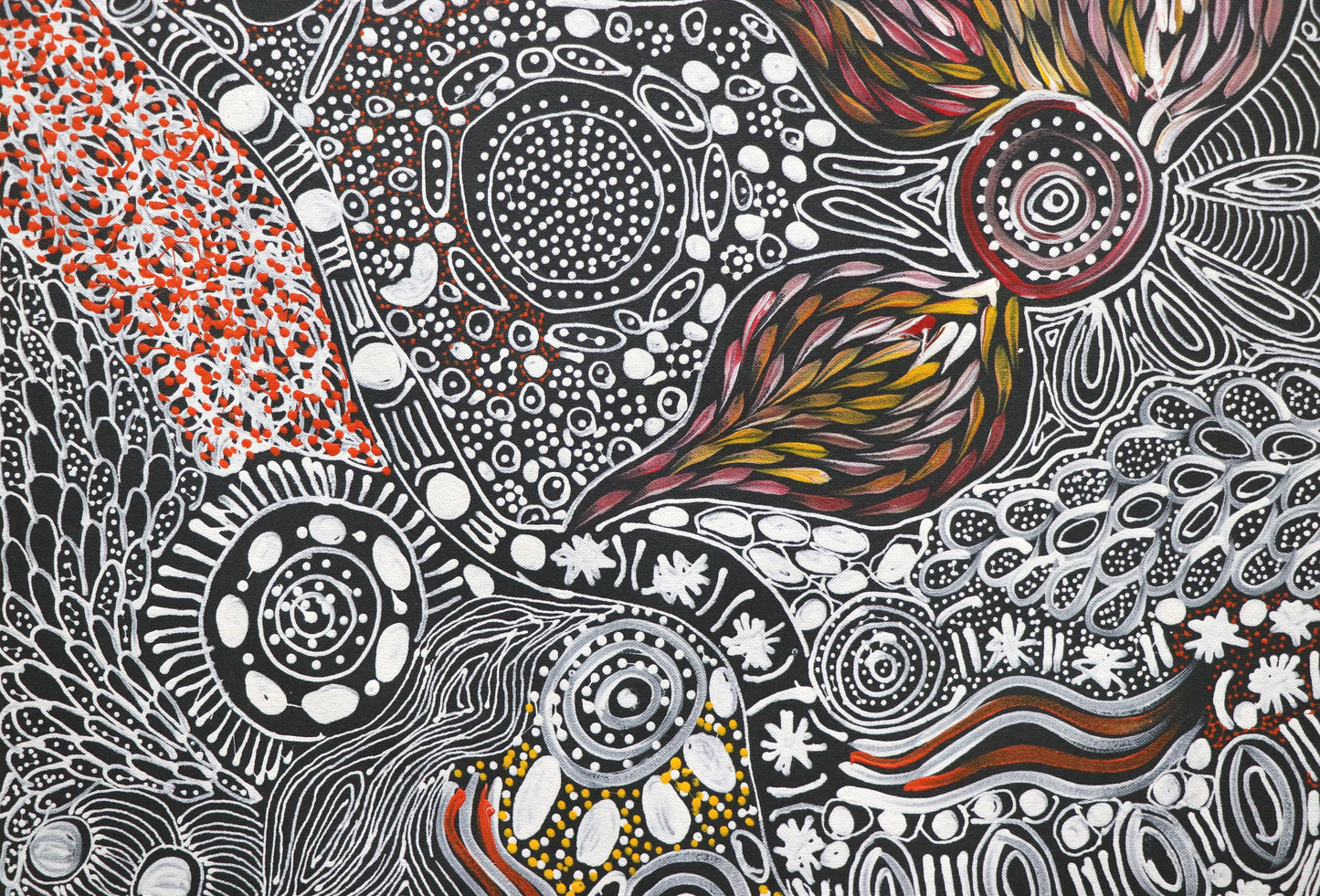 Aboriginal Painting - Bush Yam Woman Ceremony – Corroboree Dream Art