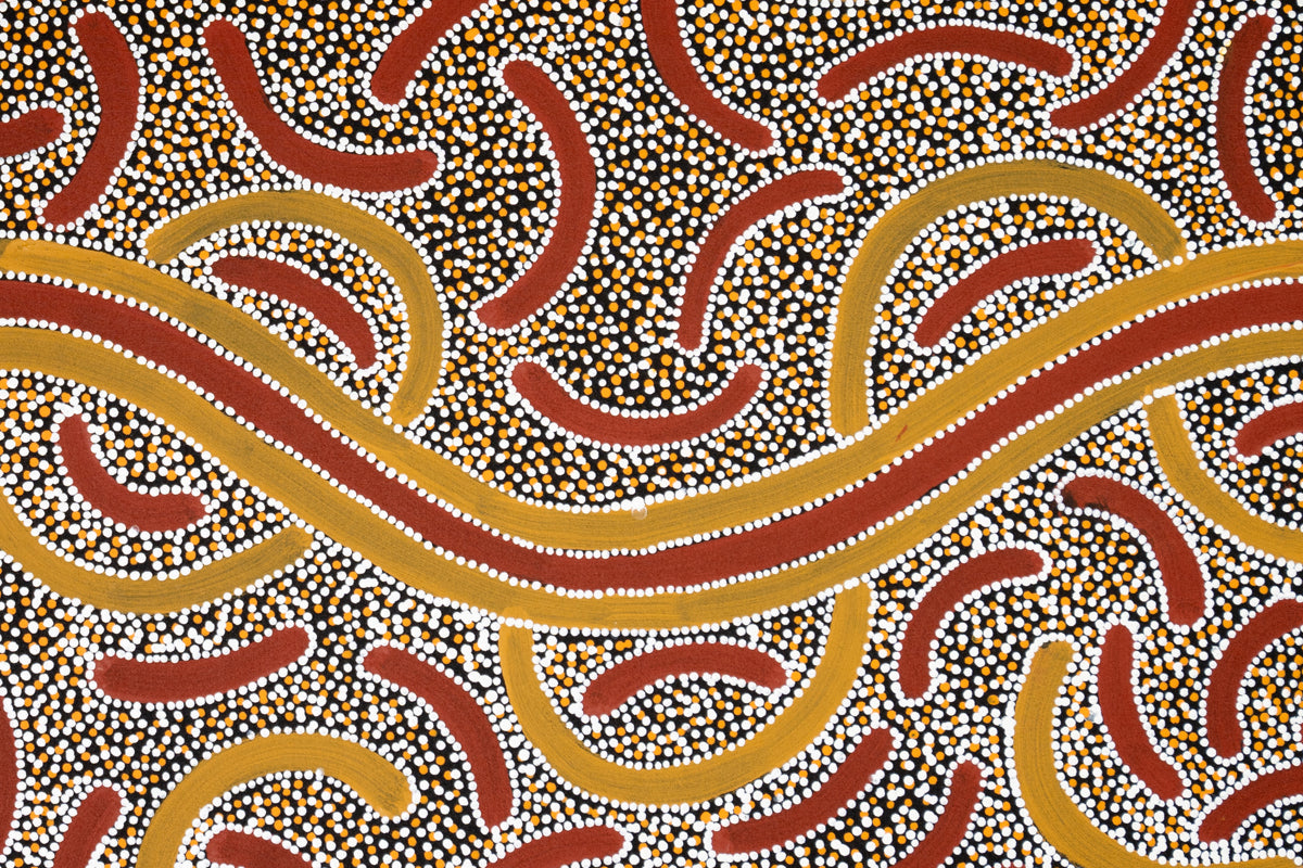 Aboriginal Painting - Ahakeye Bush Plum Dreaming