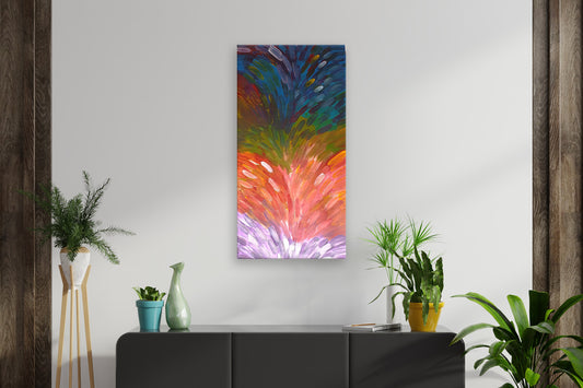 Aboriginal Painting - Big Medicine Leaves