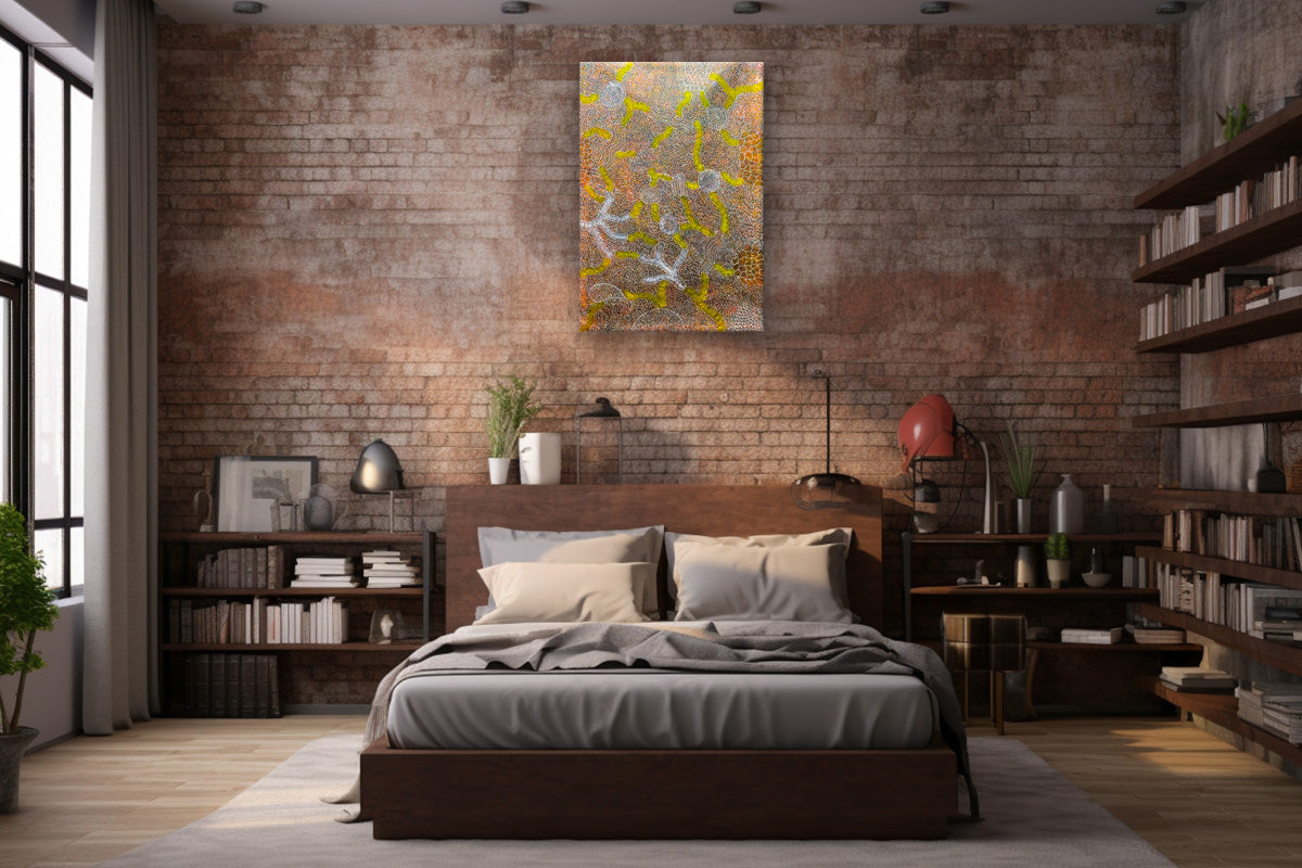 Aboriginal Painting - Bush Plum Dreaming