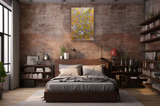 Aboriginal Painting - Bush Plum Dreaming