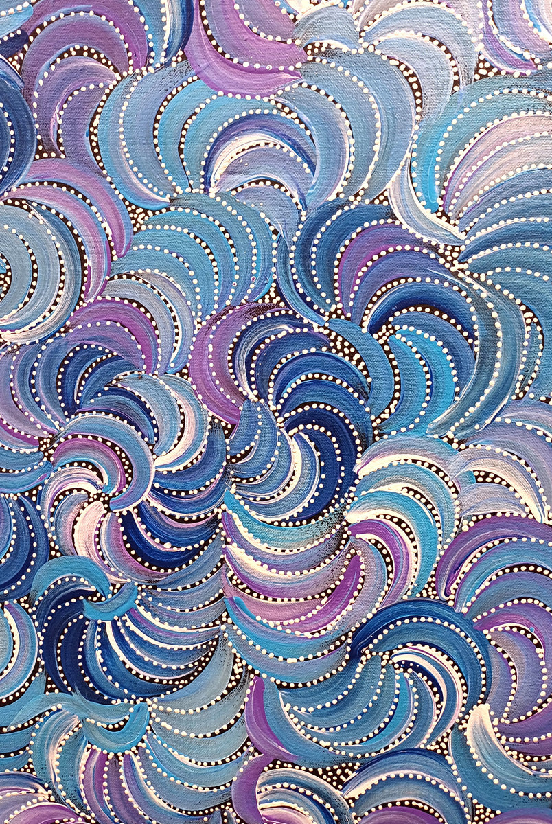 Aboriginal Painting -Dry  Medicine Leaves