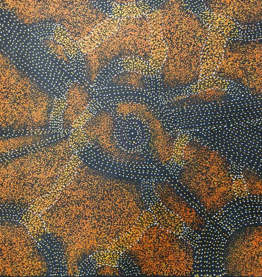 Aboriginal Painting - Bush Plum Dreaming