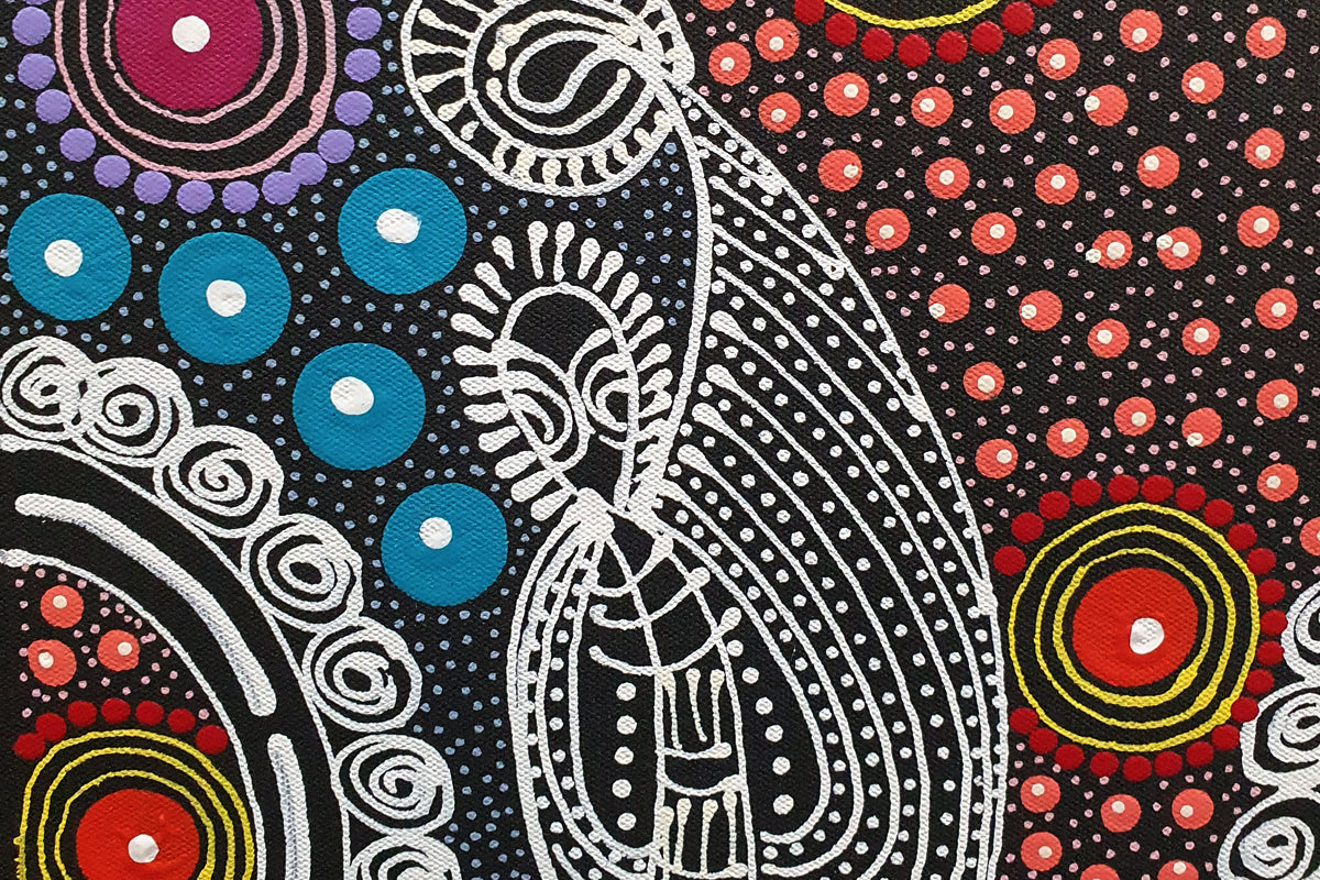 Aboriginal Painting - Dreaming Sisters