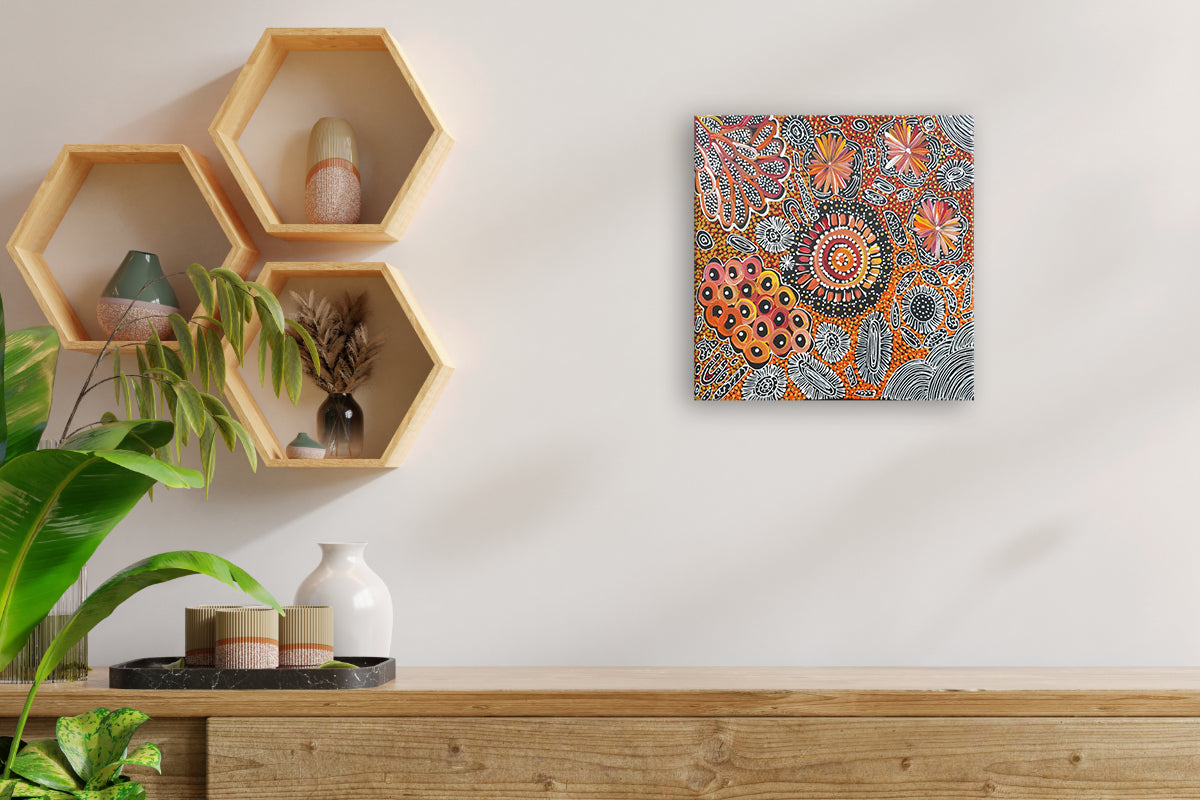 Aboriginal Painting - Bush Yam Woman Ceremony – Corroboree Dream Art