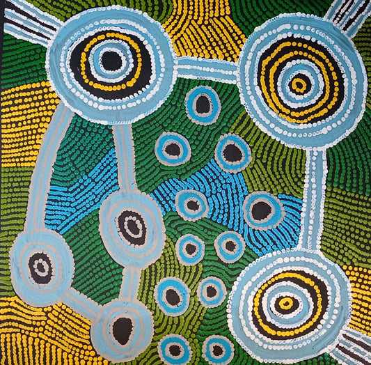 Aboriginal Painting - Rock Water Holes