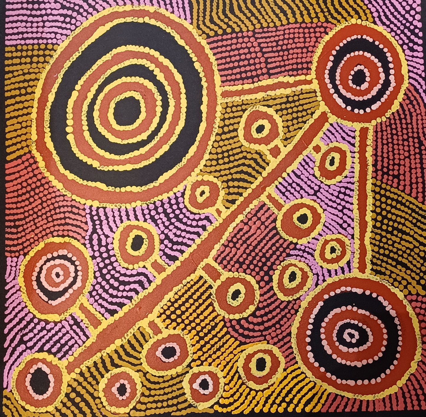 Aboriginal Painting - Rock Water Holes