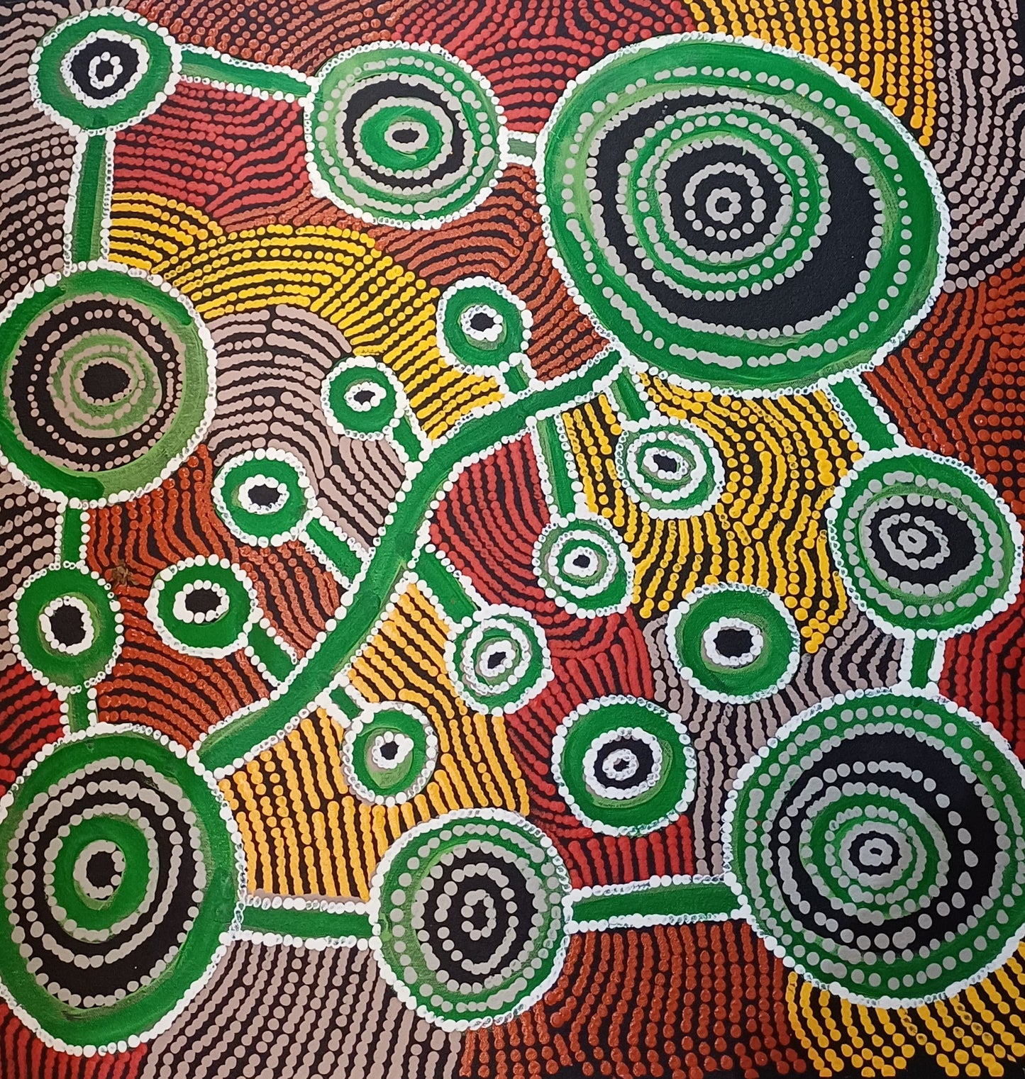 Aboriginal Painting - Rock Water Holes