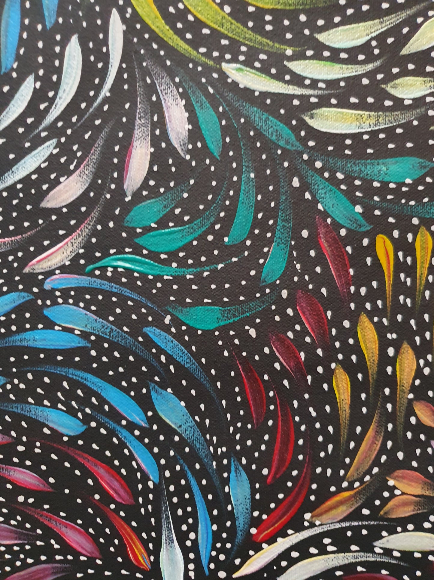 Aboriginal Painting - Bush Medicine Leaves