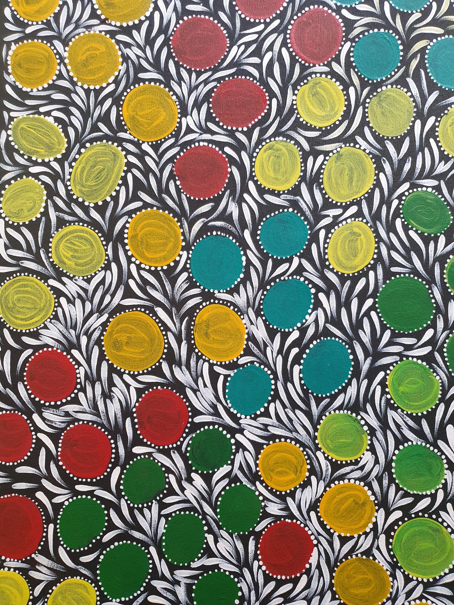 Aboriginal Painting - Wild Flowers