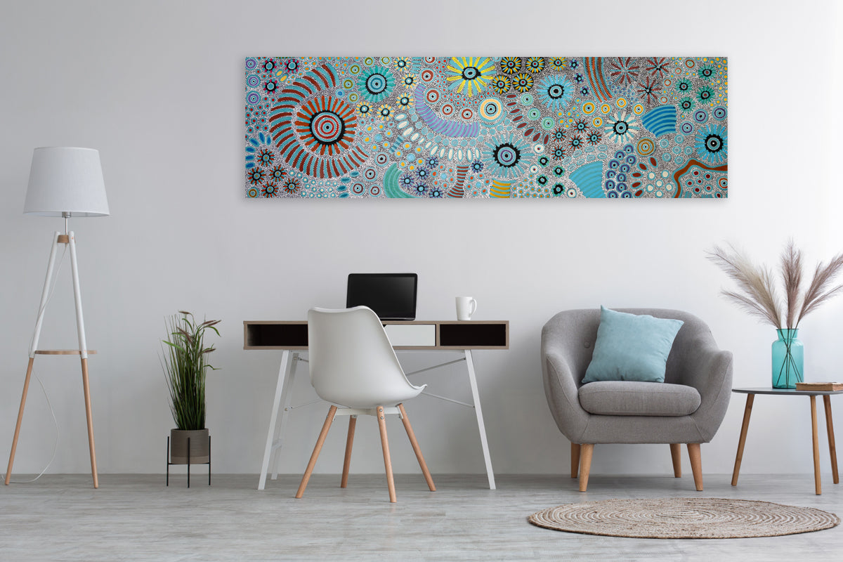 Aboriginal Painting - Bush Flowers