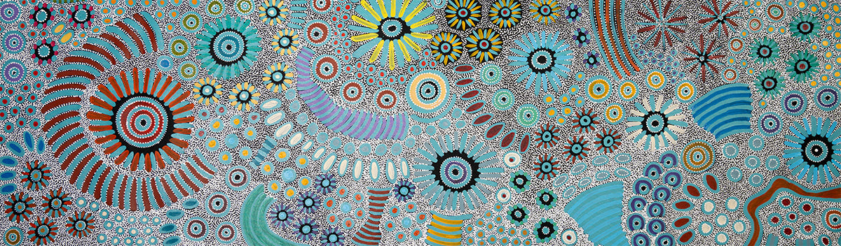 Aboriginal Painting - Bush Flowers