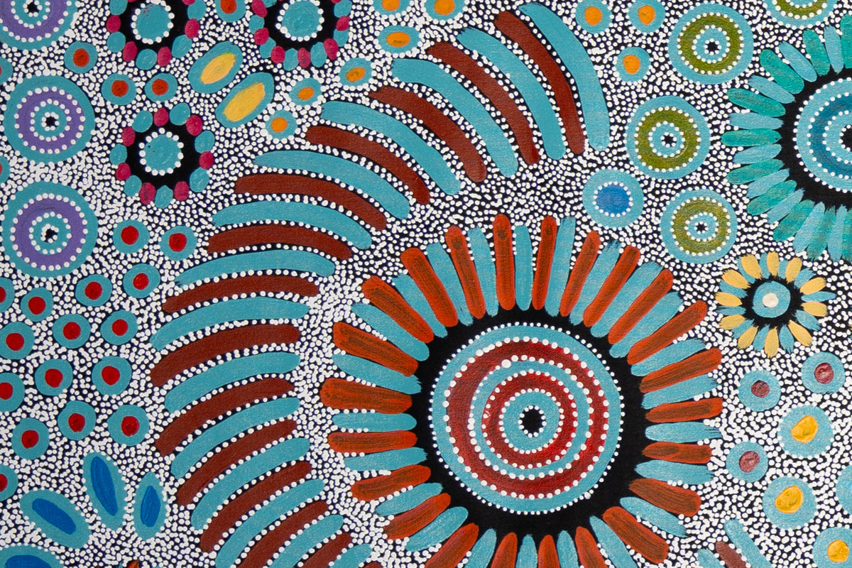 Aboriginal Painting - Bush Flowers