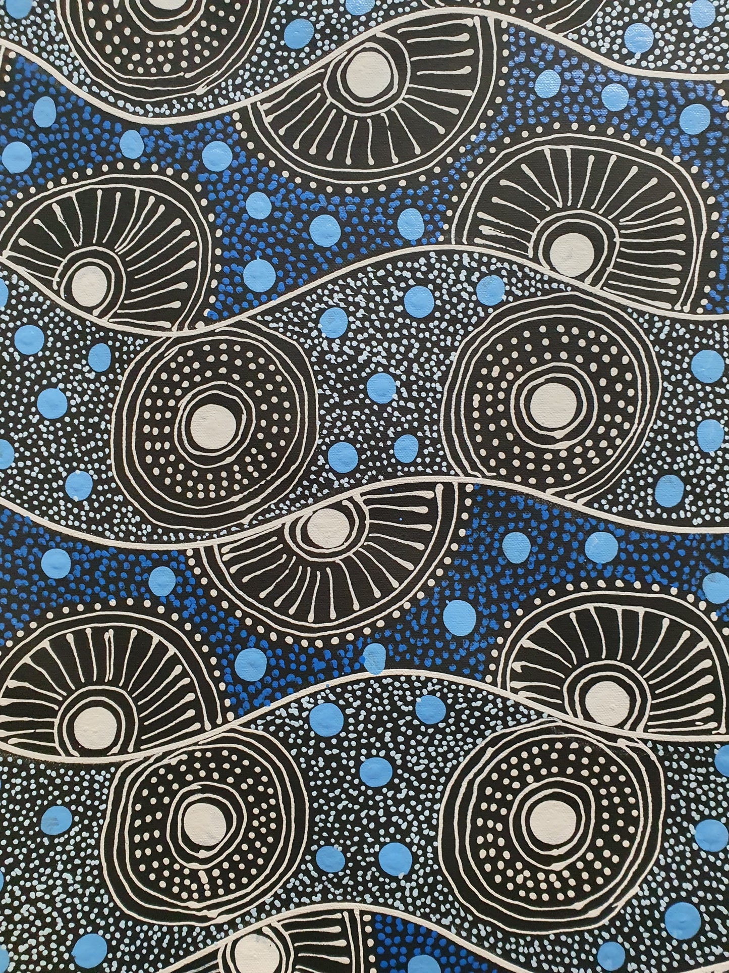 Aboriginal Painting - Wild Bush Flowers