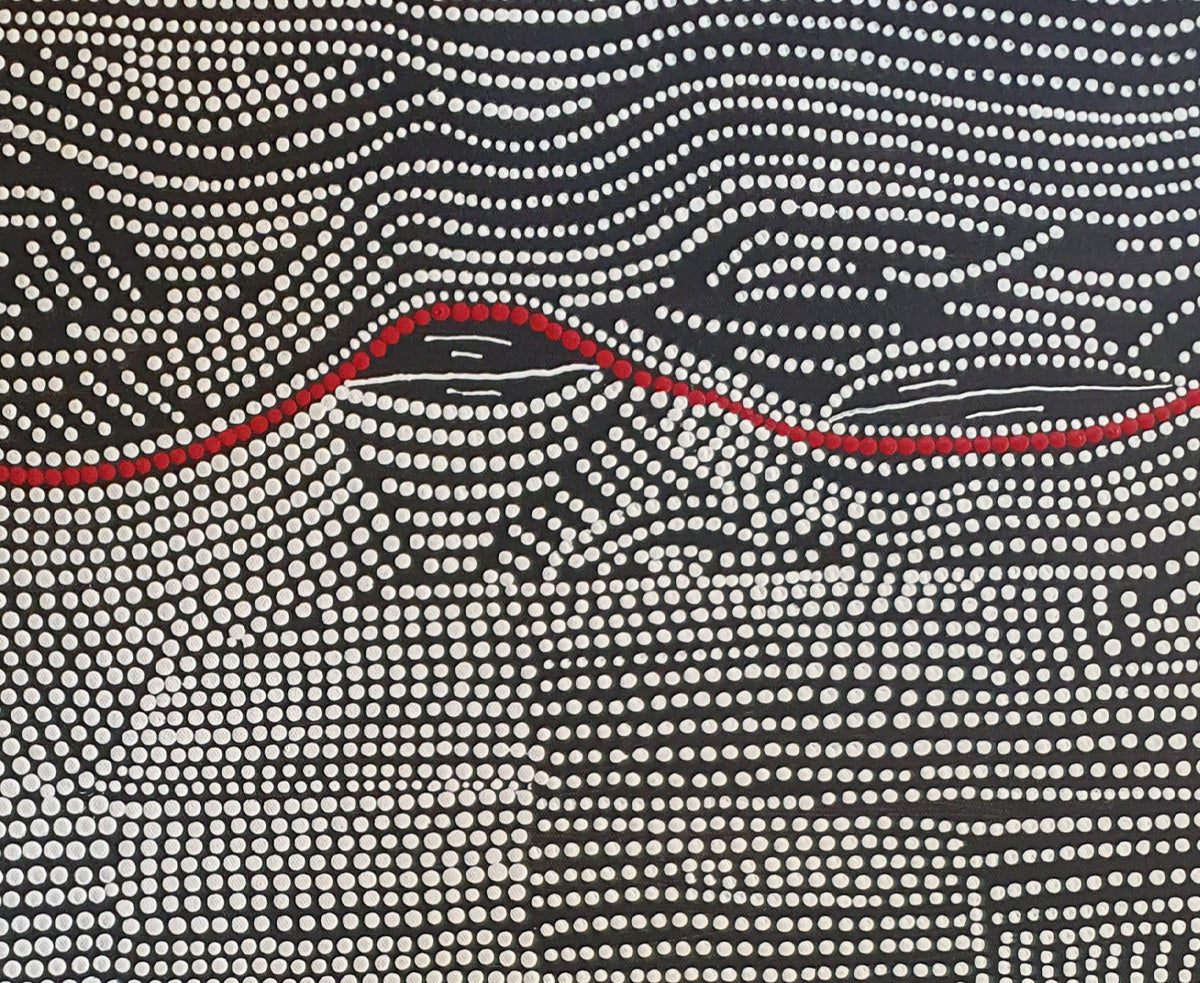 Aboriginal Painting - Sand Dune and Claypens