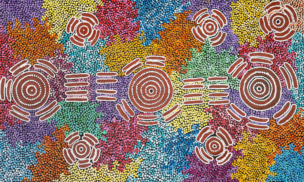 Aboriginal Painting - Woman's Camping